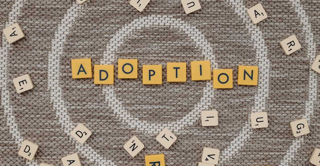 Positive Adoption Language letter tile pieces